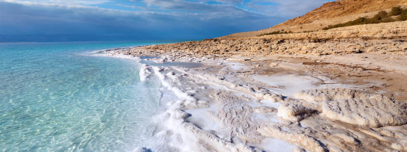 Döda havet i Israel.